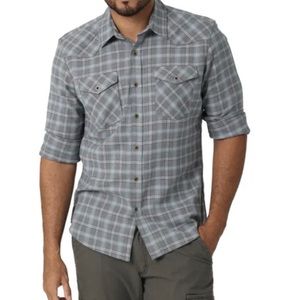 wrangler woven blue flannel - Men Size 2x